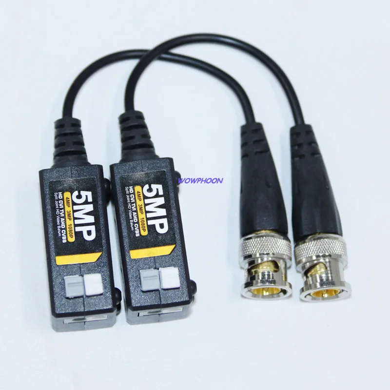 

5MP HD Video Balun Passive Transmission CCTV Camera Twisted Pair Transmitter for AHD CVI TVI CVBS Camera