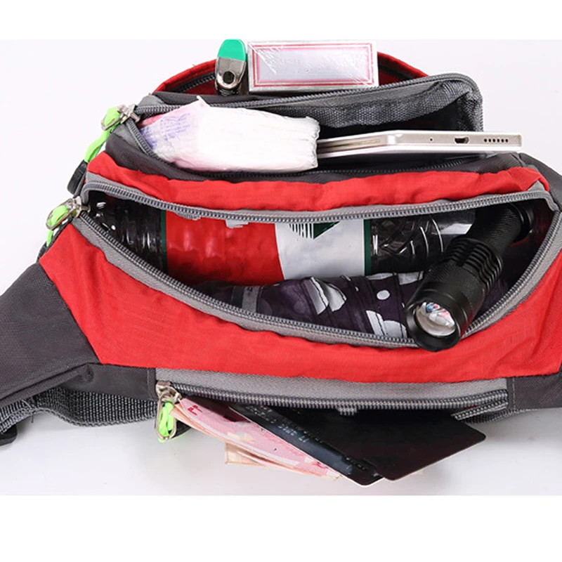 Marsupio sportivo multifunzionale Marsupi unisex Marsupi da viaggio all'aperto Ciclismo Arrampicata Corsa Marsupio con cinturino regolabile_voghion.com