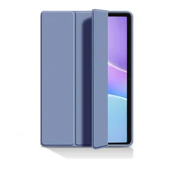 11 - Inch Tablet Trifold Stand Case Cover - TPU Softshell, 2026 Release for Infinix XPAD 30E (Purple)
