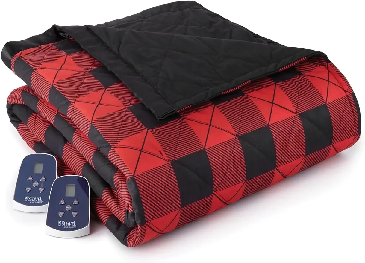

Thermee Micro Flannel Electric Blanket, King Size, Rustic Check