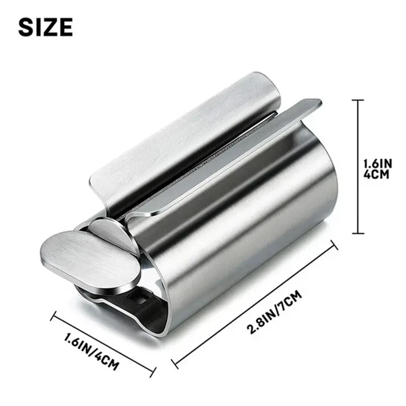 Stainless Steel Wringer Roller Rotate Dispenser for Ointments Cosmetics Bathroom Accessories Toothpaste Squeezer Tube Roller 1pc toothpaste squeezer