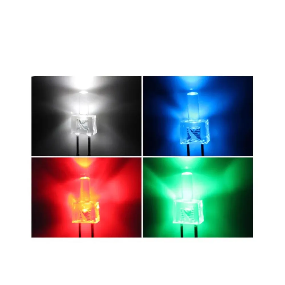 รูปสินค้า LED มีสายไฟในตัว 100 ชิ้น หลากขนาด สีครบ