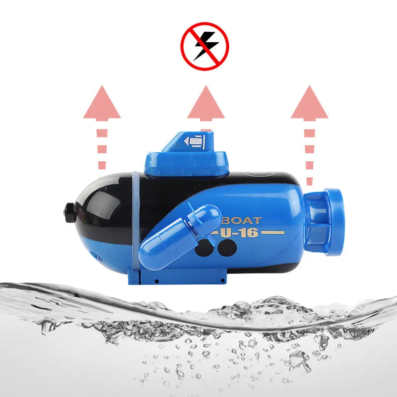 New RC Submarine with LED Light Radio Control Boat Waterproof Charge Nuclear-powered Submarine Model Gift Toys for Children
