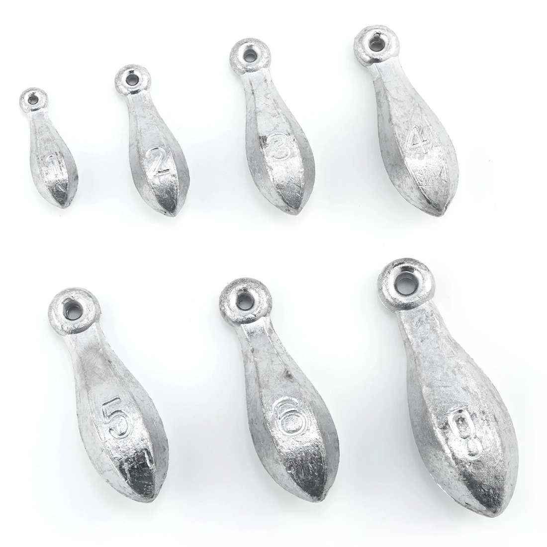 FishTrip Bank Sinkers Weights Easy to Cast & Retrieve for Bottom Surf  Fishing Tackle