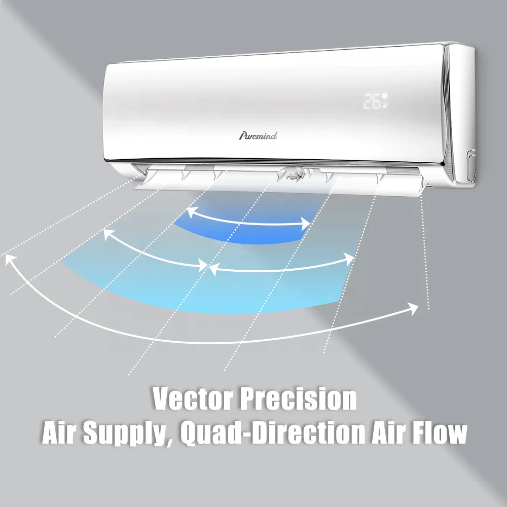 Puremind Famous Brand Supplier R410A 12kW 1.5 hp Split Air Conditioner Cooling Heating for Household