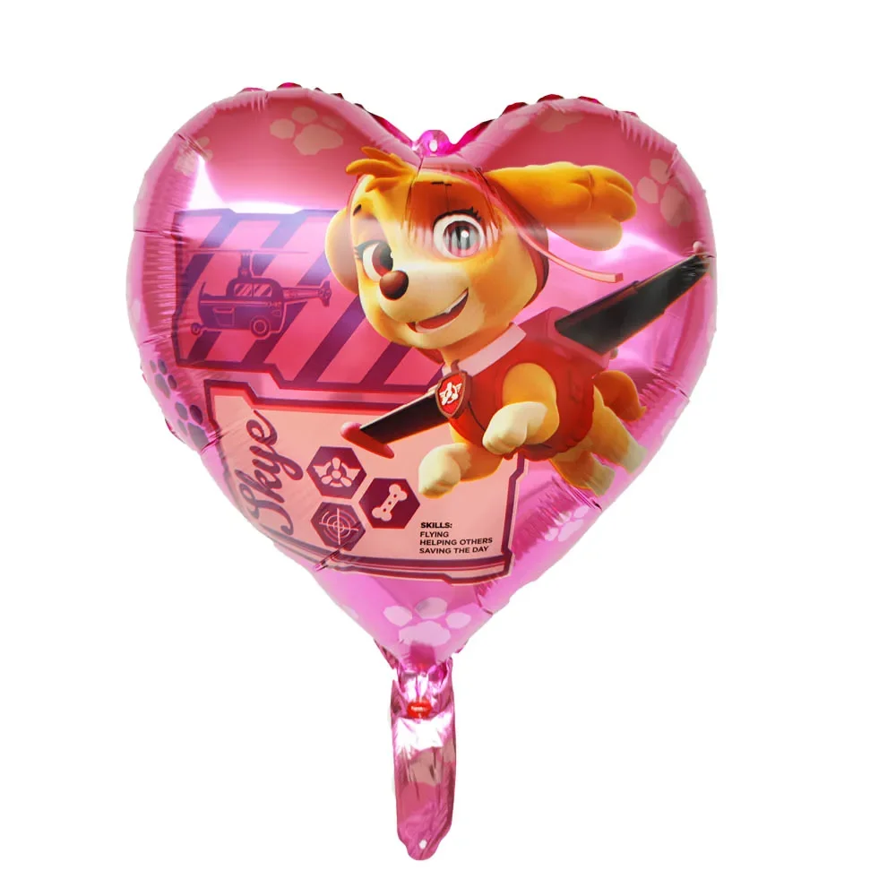 10 Stücke Paw Patrol Folienballon Set Partyzubehör Junge Mädchen Geburtstagsfeier Babyparty Partydekorationen Kinderspielzeug Klassisches Spielzeug – Detail 8