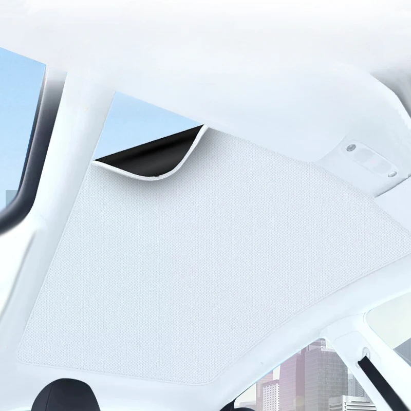 

For Tesla Model 3 Y Electrostatic Sunshade Skylight Curtain Sun Blocker Heat Insulation for Sunroof UV Protection Privacy Cover