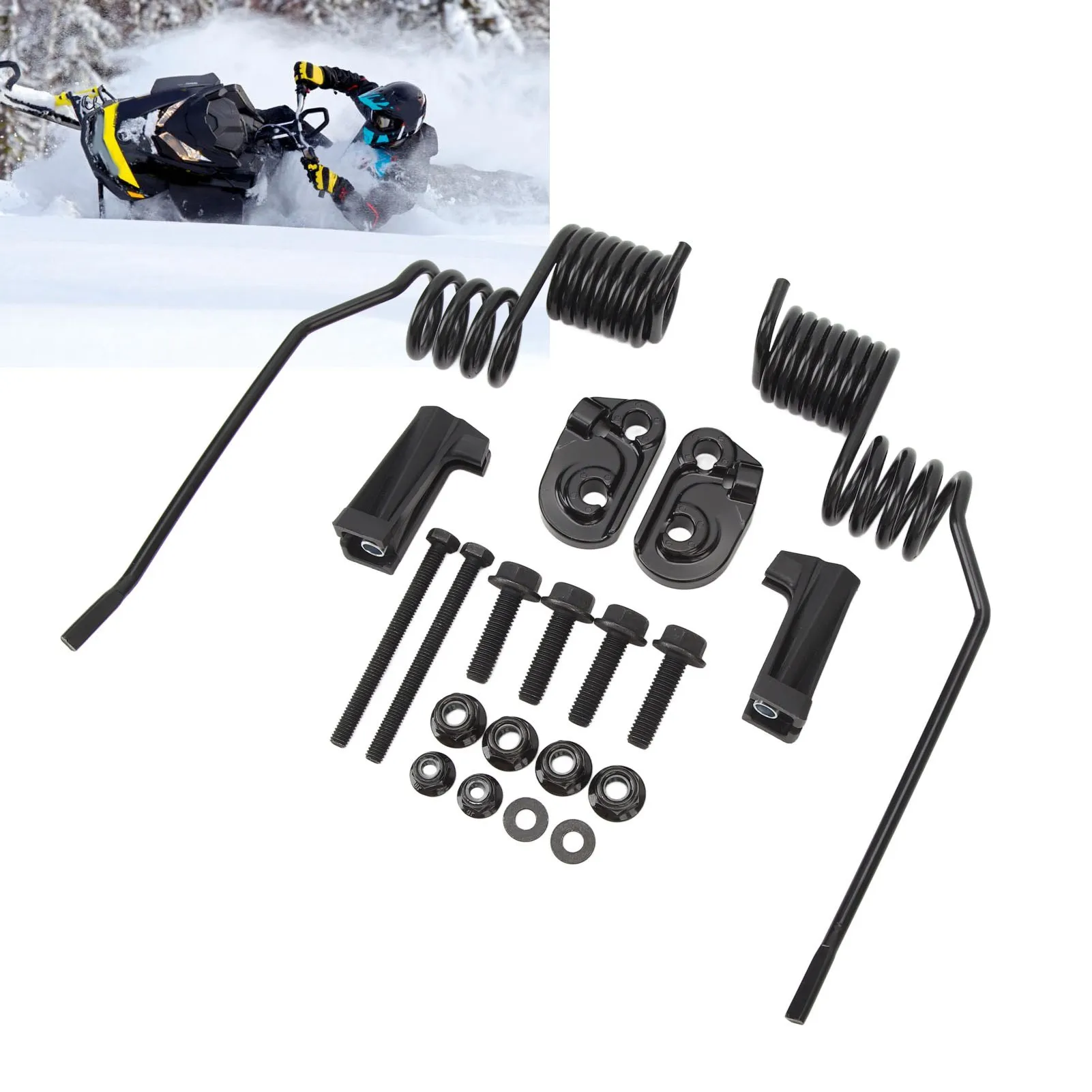 Snowmobile Ice Scratchers Spring Style Ice Scratcher 86028 860201140 Rugged Reliable Rail Mount Ice Scratchers Ski‑Doo 600 Summit Sport