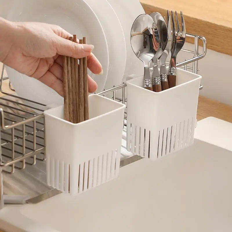 Hanging Cutlery Drying Rack Kitchen Organizer