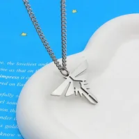 Game The Last of Us Cosplay Necklace Stainless Steel Choker Adult Unisex Chain Pendant Punk Hip Hop Jewelry Accessories Prop 2