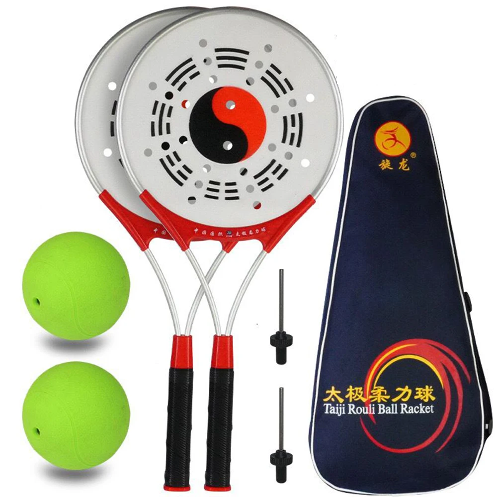 Chinese Kongfu Wushu Martial Arts Racket Set, Taiji Rouli, Jiu Jitsu Ball, Tai Chi Racket