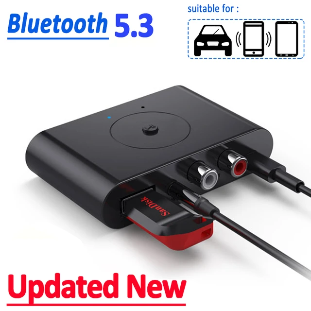 Bluetooth Receiver with 3.5mm AUX - Wireless Audio Adapter Car Kit