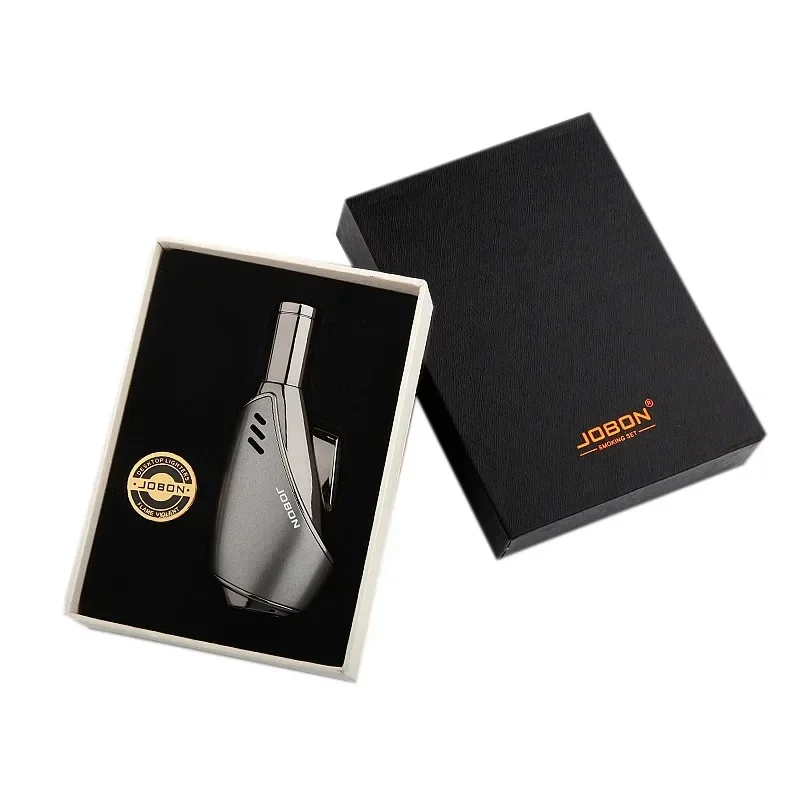 Metal Lighter JOBON Metal Torch Turbo Butane Gas Lighter Outdoor Windproof Blue Flame Jet Cigar BBQ Jewelry Baking Welding Home Tools