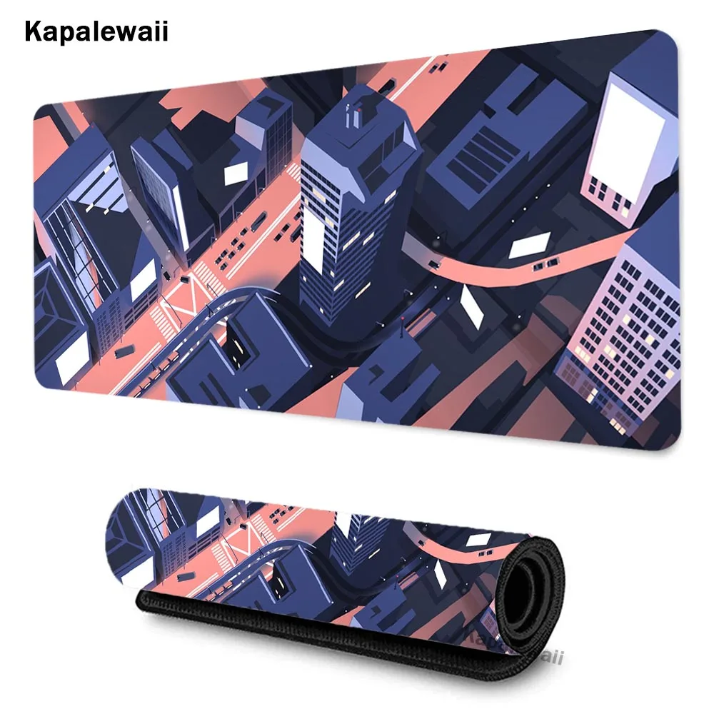 

Игровой коврик для мыши City Art, большой игровой коврик для мыши для ПК, компьютерный коврик для мыши XXL, коврик для клавиатуры, Настольный ковр...