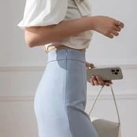 Elegant Fashion Office Work Trumpet Skirt For Woman Korean Style Casual Slim Mid-Long Mermaid Skirt Female - Image 5