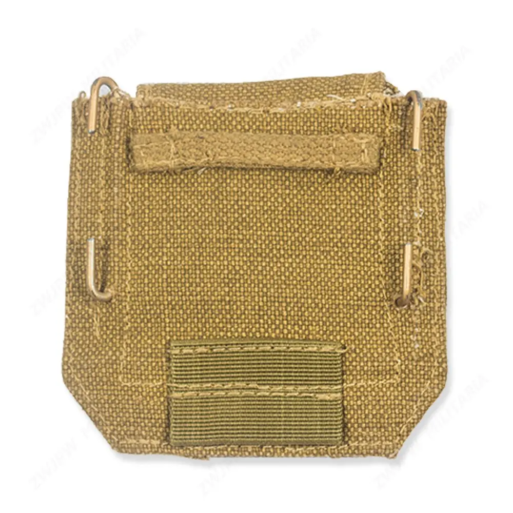 UK ARMY P37 PISTOL AMMO POUCH Compass BAG WWII Khaki REPLICA