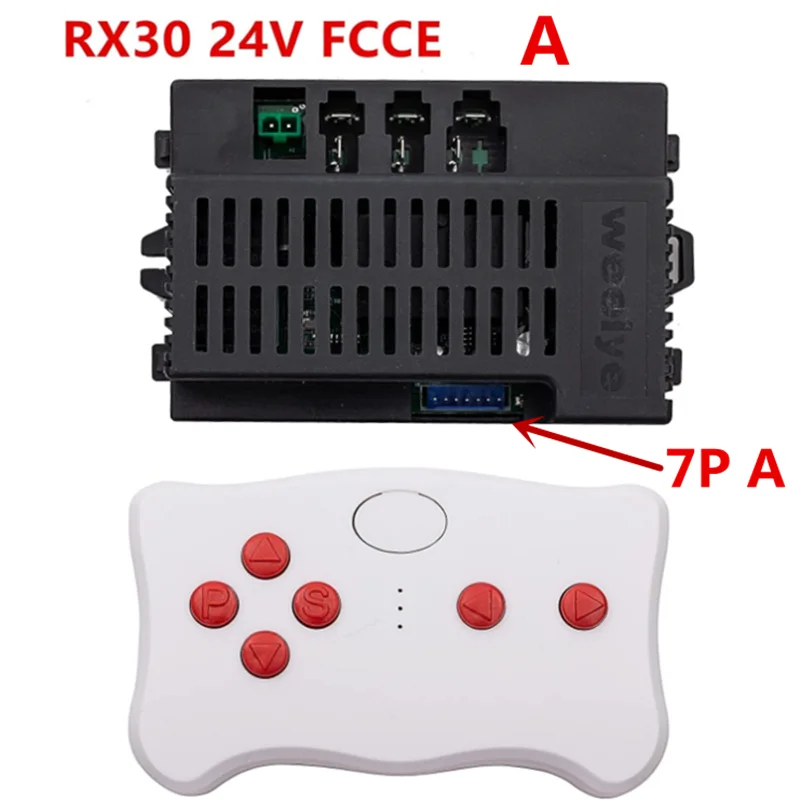Wellye RX30 24V Children's electric toy car remote control receiver , controller with smooth start function 2.4G bluetooth 4