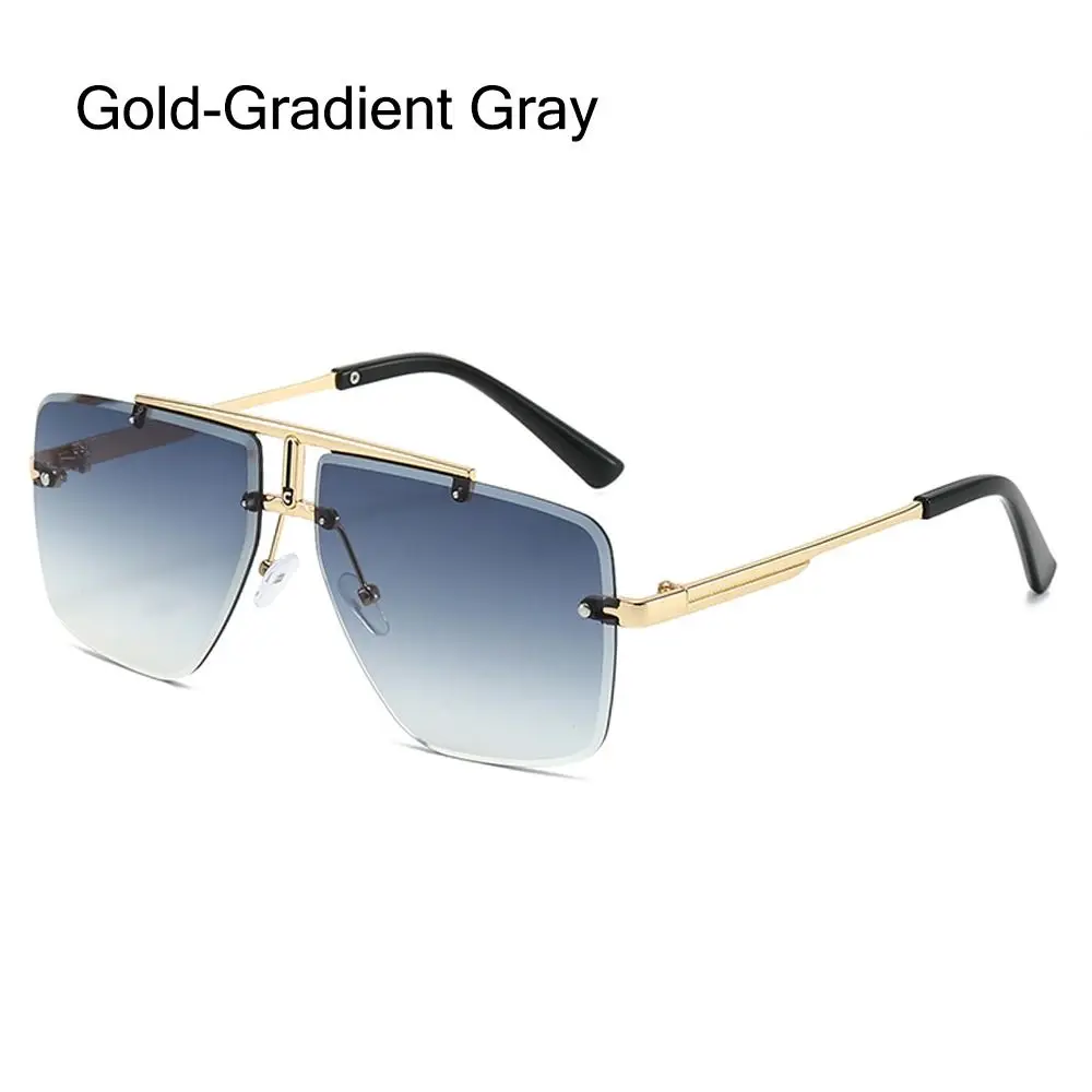 Retro Punk Square Frame Sunglasses - Anti-UV Beach Shades