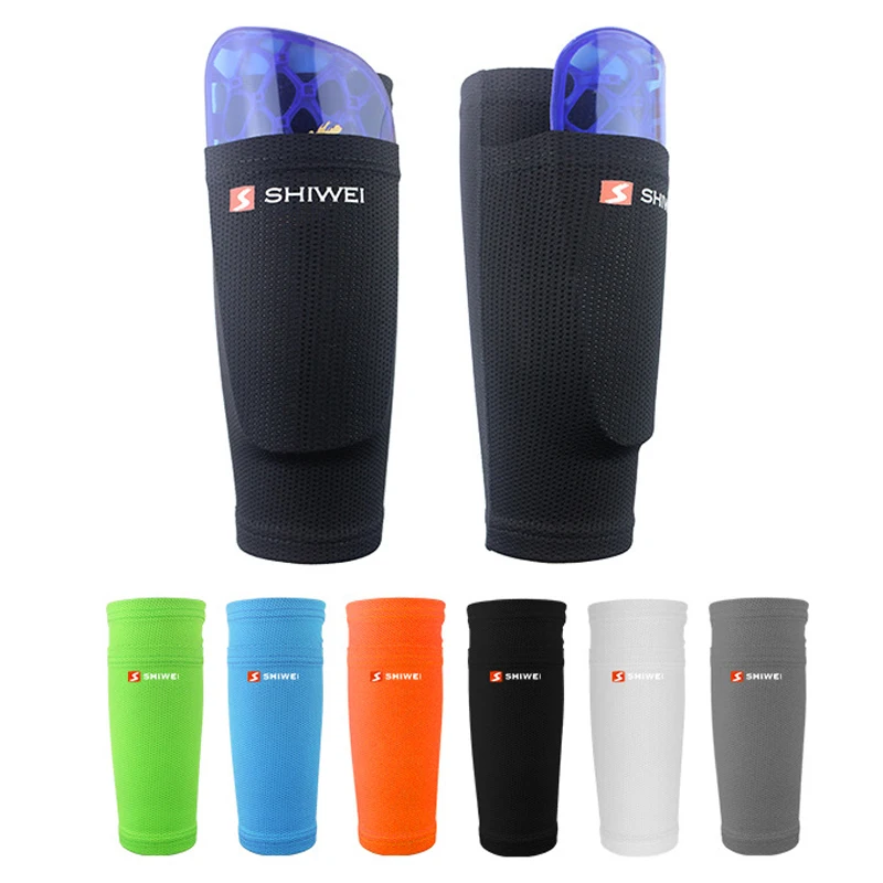 Shin Guards Soccer Football Nylon Leg Sleeves with Pocket for Soccer Shin Guards