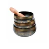 Copper Yoga Tibetan Singing Bowl Set Hand Hammered For Meditation Prayer Chakra Himalayan Crystal Home Decoration Decorative 4