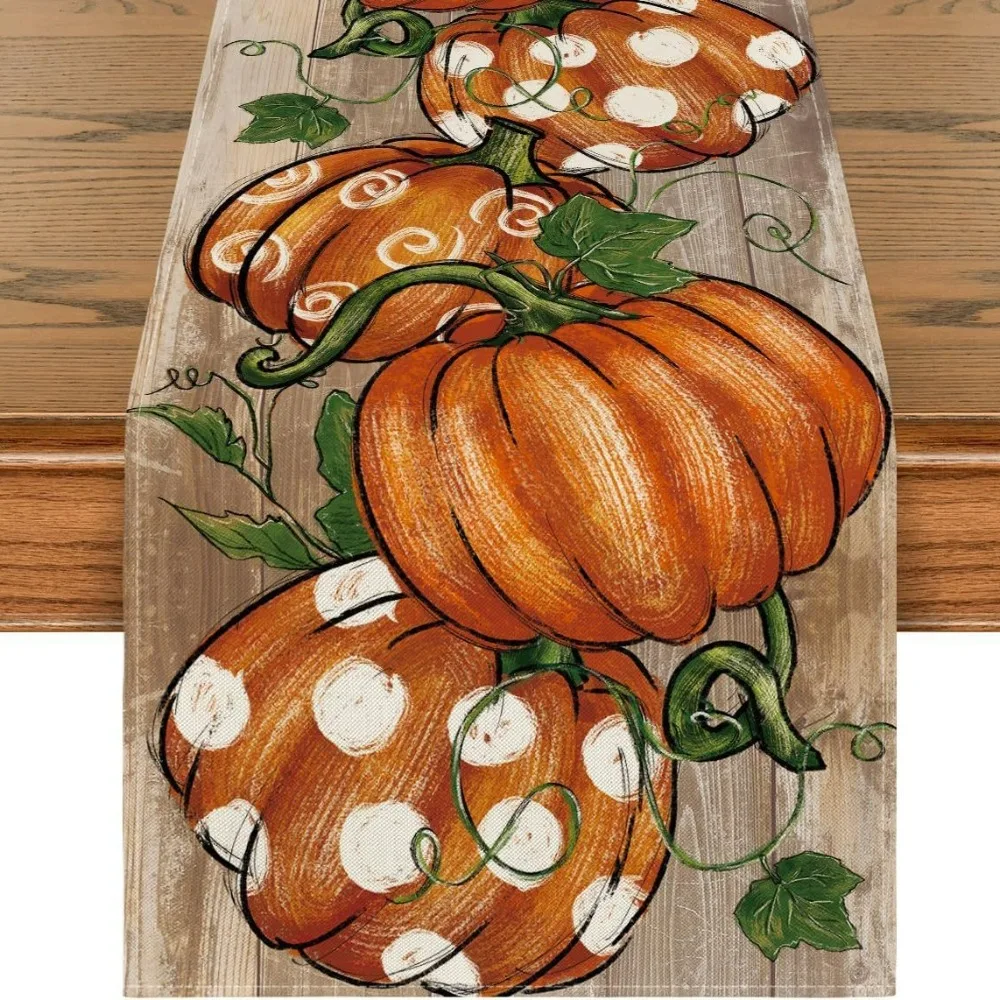 Autumn Pumpkin Table Runner 1