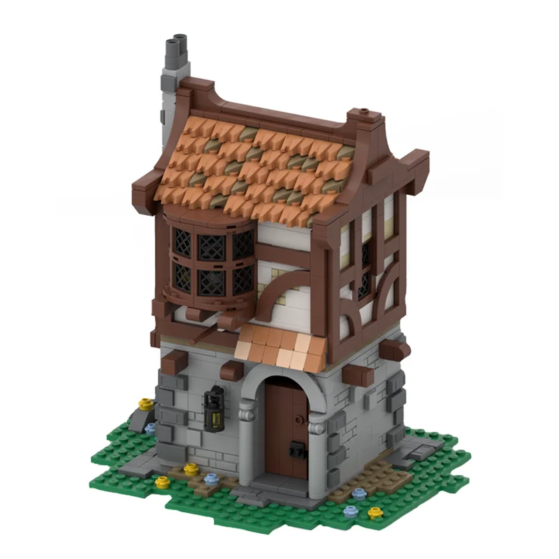 

Moc Building Blocks Modular Street View Medieval Home Technical Bricks DIY Assembly Construction Toys For Child Holiday Gifts