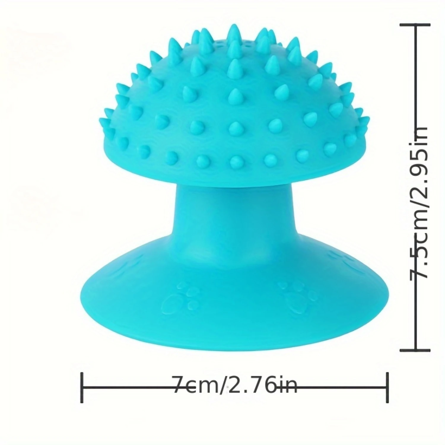 1pc Pet Cat Suction Ruffle Massager, Cat Scratching Tickle Tickle Comb, Suction Massage Brush