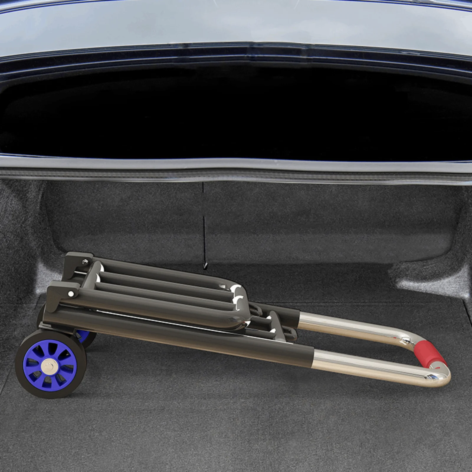 Folding Retractable Trolley Folding Hand Truck Handling Household Magic Trailer Shopping Cart Trolley Portable Luggage Hand Cart
