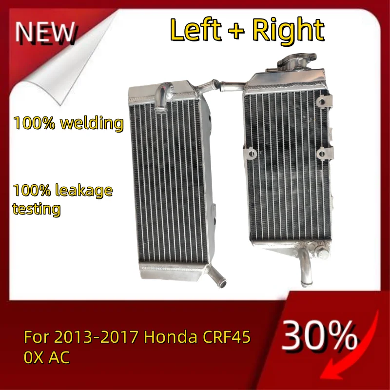 NEW L+R all Aluminum Radiators Fit 2013- Honda CRF450X AC CRF 450 X 2014 2015 welding WITH FAN BRACKET