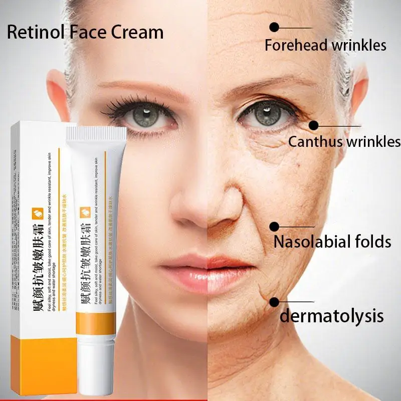 Retinol Serum Anti-Aging Lifting Firming Collagen Facial Essence Remove Wrinkles Relieve Fine Lines Repair Tighten Skin