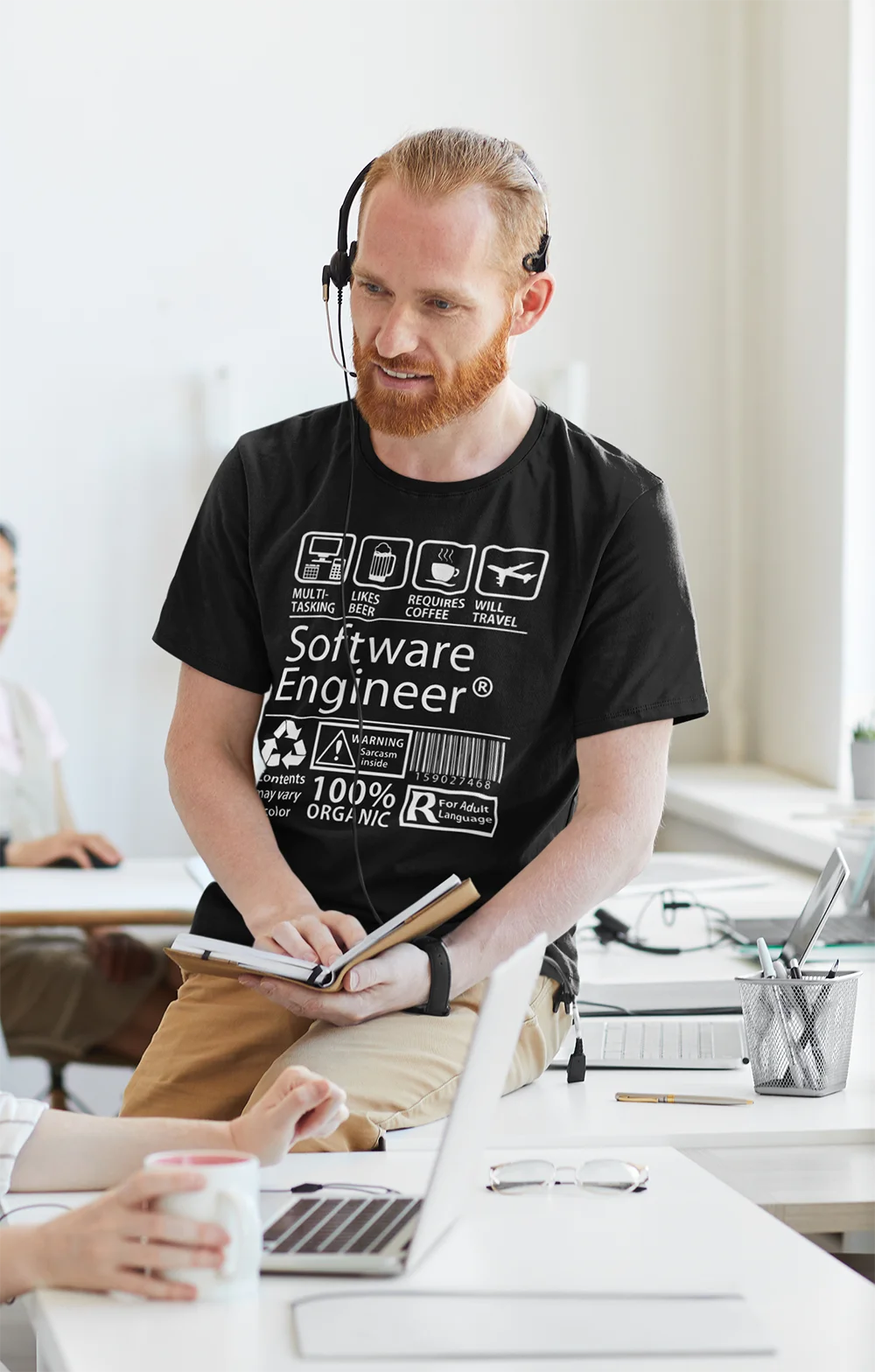 Software Ingenieur Programmierung T-Shirt Männer Essen Schlaf Code Wiederholen Programmierer Entwickler Genial Baumwolle Tees T Shirt Plus Größe Tops – Detail 3