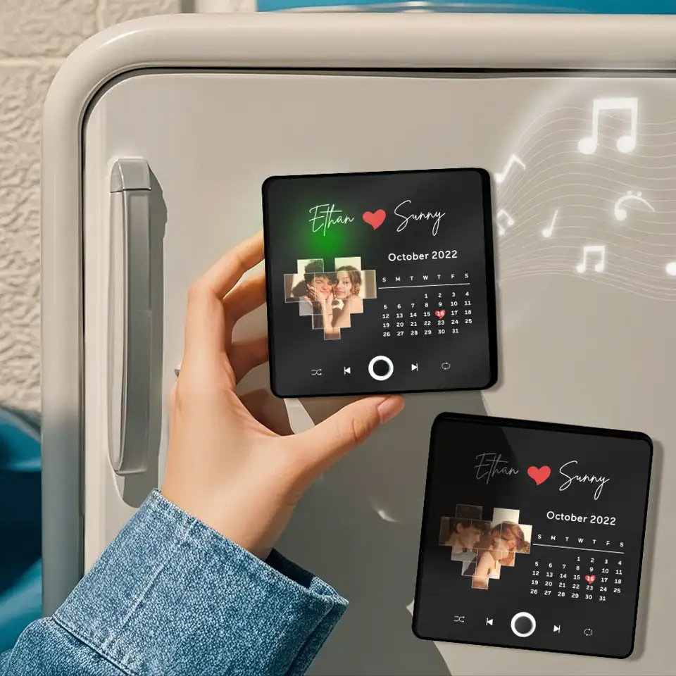 Magnete da frigorifero con musica personalizzata👑🌹 | 💝🍻Trasforma il tuo frigorifero in una sala