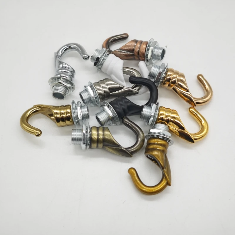 DIY Lighting Accessories 6pcs/lot Load-bearing hook opening hook lamp accessories dining crane bar pendant lamp M10 DIY accessories