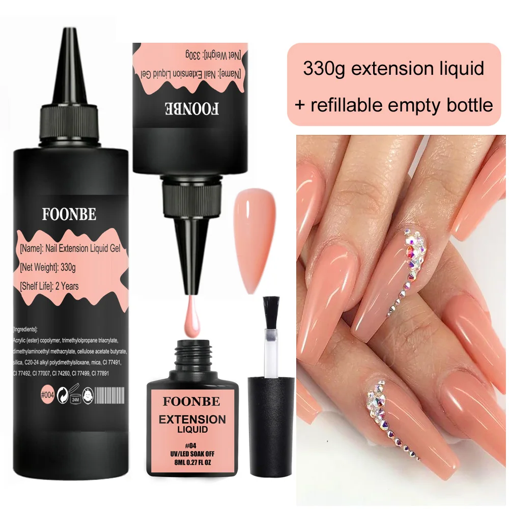 330gExtensionNailGelSelfLevelingLiquidNailQuickBuidlingNail