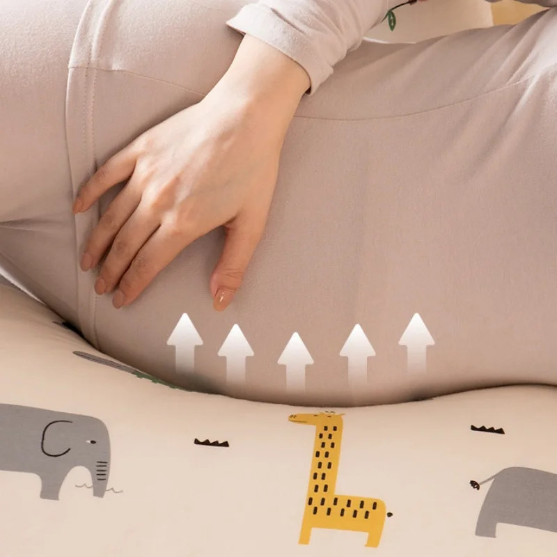 J-Shaped Pregnant Women's Waist Pillow Soft Comfort Pregnancy Pillow Abdominal Support During Pregnancy Cushion Maternity Pillow