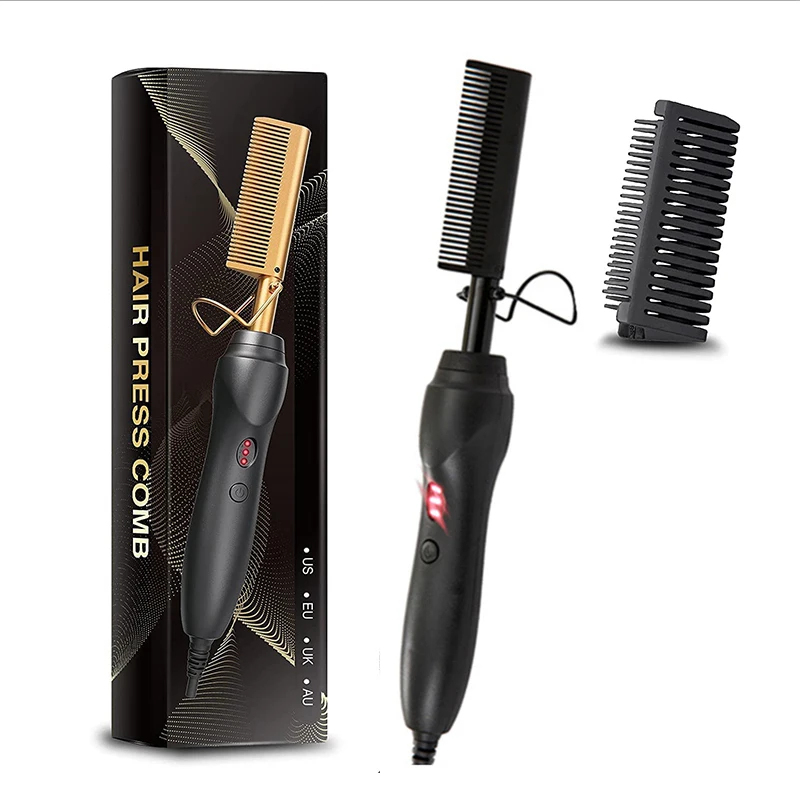 Electric Curling Iron Massage Comb for long curly hair Barber comb Durable curling comb for home fluffy comb 6