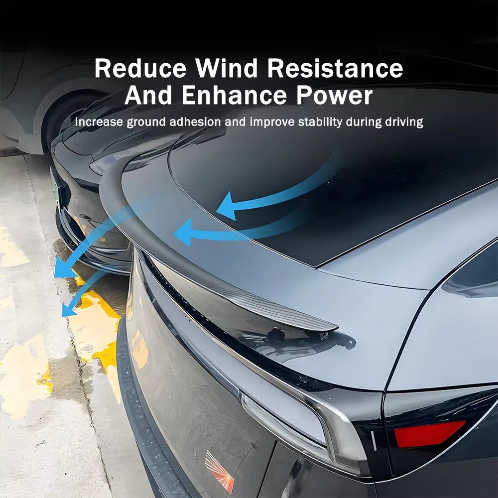 For Tesla Model Y Juniper Spoiler Real Carbon Fiber Performance Version Rear Trunk Wing Modification 2025 2026 Car Accessories