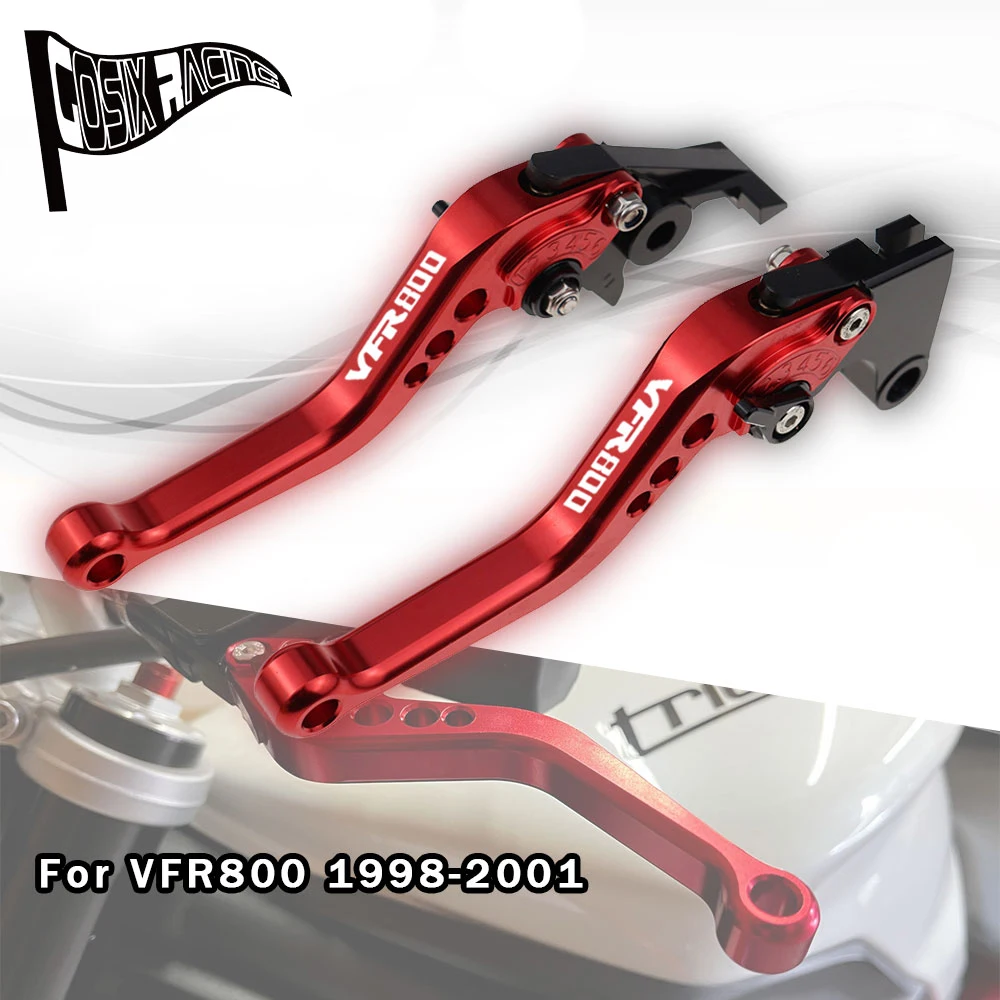 Misura Per Vfr800 1998-2001 Leve Frizione Freno Corto Per Vfr 800 Vfr800 1999 Accessori Moto Cnc Set Maniglia Regolabile