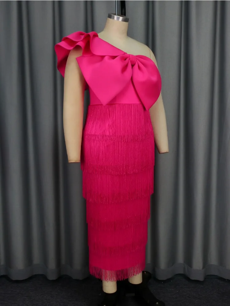 One Shoulder Fringe Long Dresses for Women Yellow Bow Ruffles Sleeve Empire Layered Tassel Evening Birthday Cocktail Party Gowns - AliExpress 200000345 One Shoulder Fringe Long Dresses for Women Yellow Bow Ruffles Sleeve Empire Layered Tassel Evening Birthday Cocktail Party Gowns - AliExpress 200000345