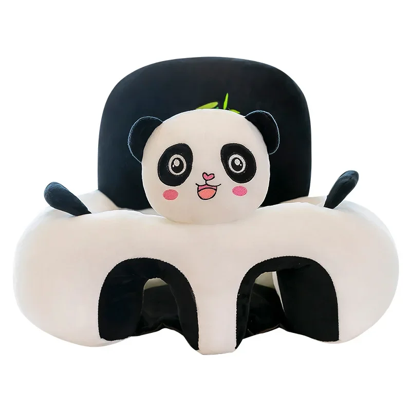 Children's Sofa Chair Plush Toy Baby Learning Seat Cartoon Chair Infant Anti-fall Anti-rollover Seat Sofa Cover Without Filler