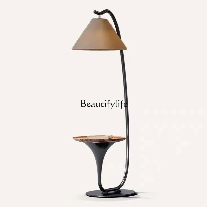 

Modern Light Luxury Walnut Living Room Sofa Side Table Creative New Small Coffee Table Bedroom