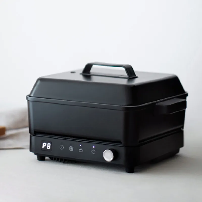 2200W Multifunctional Cooking Pot Household Small Integrated Barbecue Pot Baking Tray Roast Black Home Split Design Knob 6