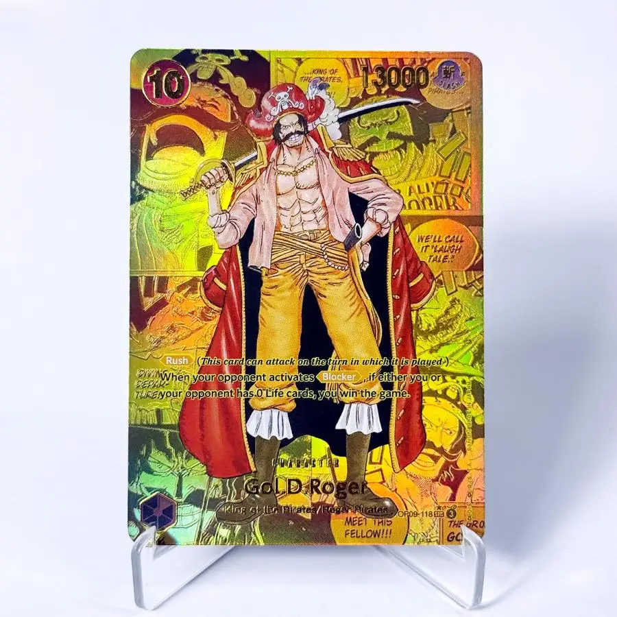 OP09 One Piece Emperors in the New World Kuratiertes Deck Luffy Shanks Roger Buggy Zoro Dragon Folien-Texturierte Proxy-Karten Englisch – Detail 1