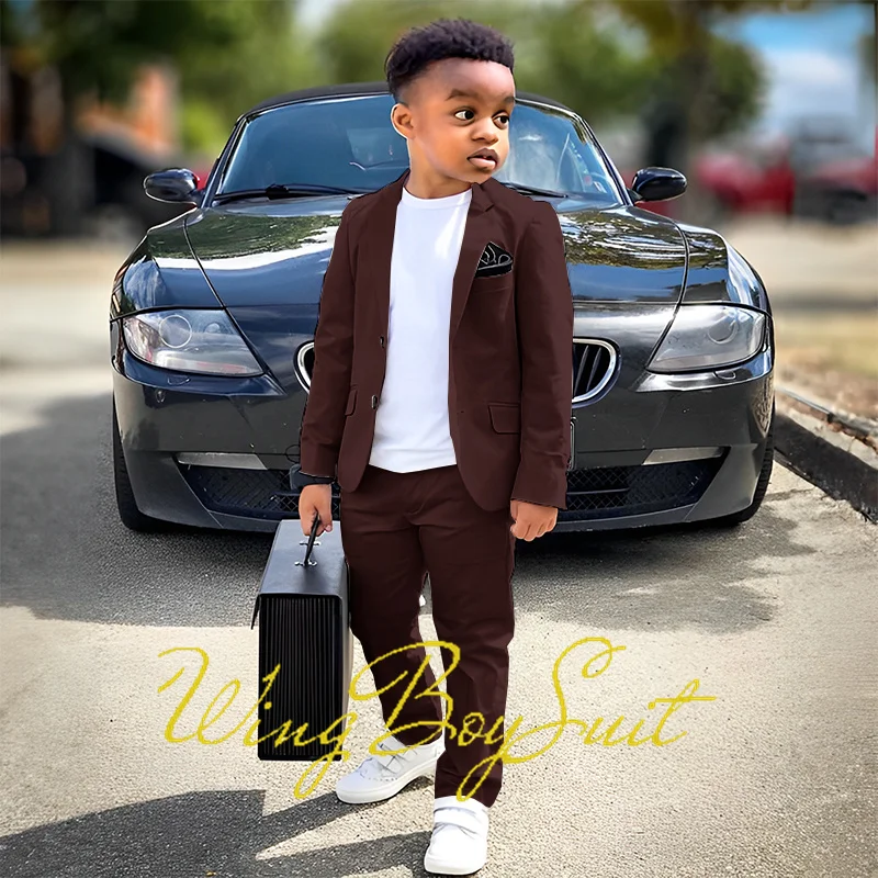 Ivory Boys Suit Pants 2 Piece Set Notch Lapel Classic Design Kids Wedding Tuxedo 2-16 Years Old Custom Clothes - Image 4