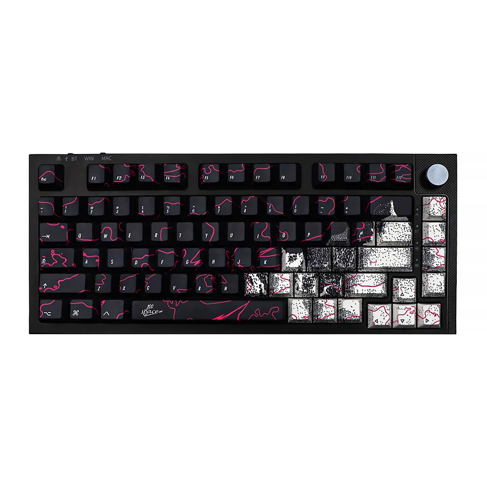 Mecânica Graffiti Keycap Grupo Cherry Perfil Pbt Keycaps para mx Switch Logitech G610 K70 Gmmk Gk61 96 Gmk Chaves Iso