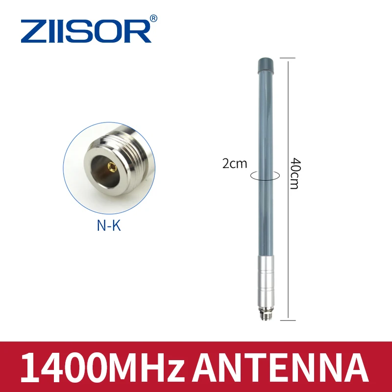 1250MHz 1300 MHz 1400MHz 1500MHz 5dBi Outdoor Antenna Fiberglass for Long Distance Transmission N Female 40cm Antennas