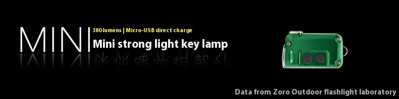 Compact Ultra-Bright LED Keychain Flashlight