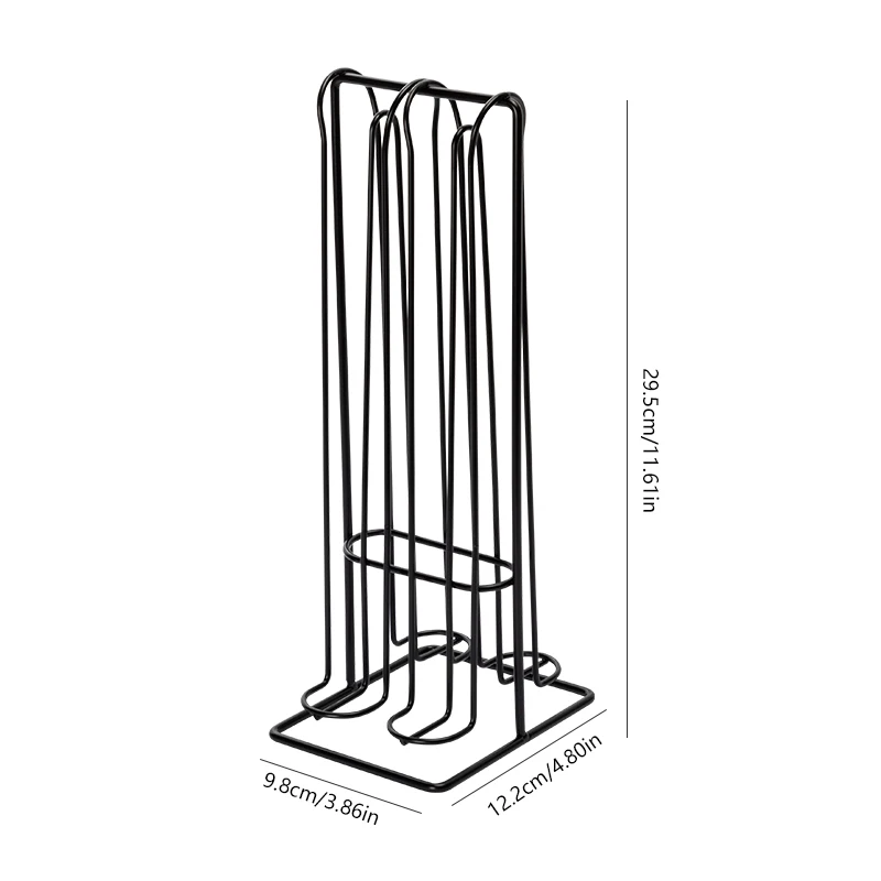 Porta capsule di caffè verticale Supporto per cialde di caffè Ufficio Cucina Scrivania Porta capsule con base stabile Strumenti per il caffè_voghion.com