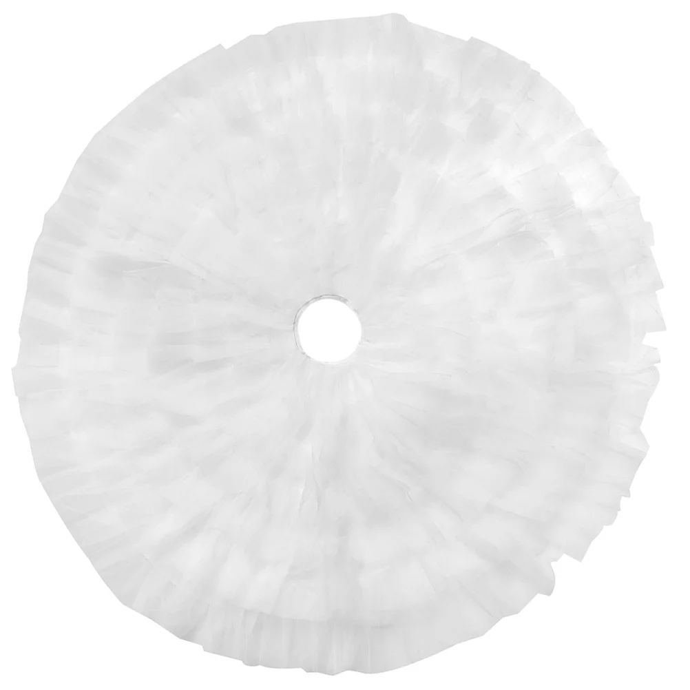 

Xmas Tree Skirt Decorative Christmas Tree Mat Skirt Party Ornament For Indoor Christmas Tree Solid Cake Tree Skirt Wedding Dress
