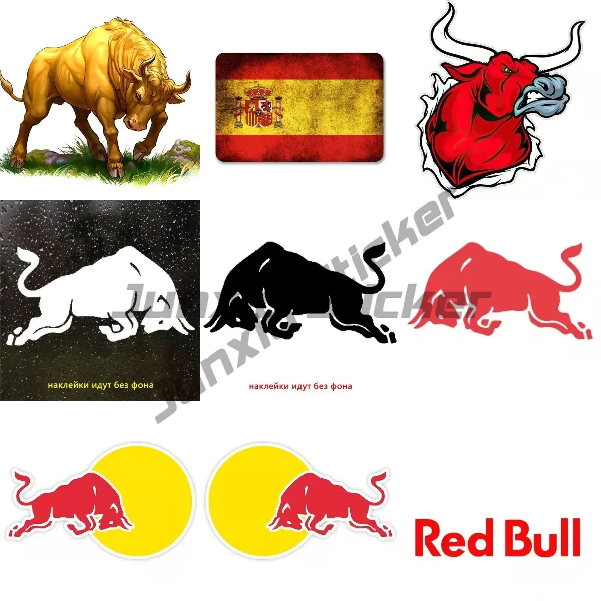 

Angry Bull Head Red Vinyl Decal Car Stickers Decorate Cars, Rooms, Wardrobes, Desks,Computer Bicycle Decal